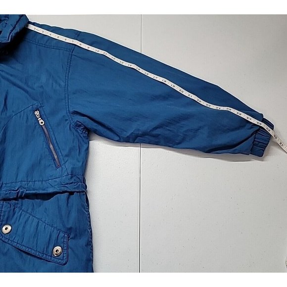 VTG London Fog Mens Blue Winter Coat Size Medium Oversized W Lining *Read* - Picture 9 of 16